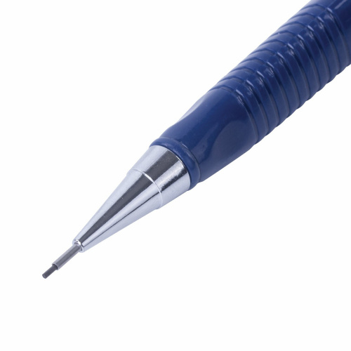 Набор BRAUBERG: механический карандаш, трёхгранный синий корпус, 12 штук, блистер фото 2