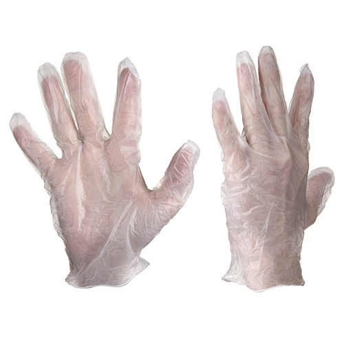 Перчатки виниловые PACLAN, 10 шт., неопудренные, размер L (большой), белые фото 2