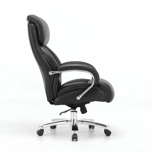 Кресло из натуральной кожи BRABIX PREMIUM "Pride HD-100", до 250 кг, черное фото 4
