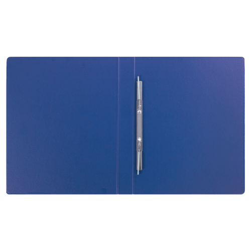Папка с металлическим пружинным скоросшивателем BRAUBERG, картон/ПВХ, 35 мм, синяя, до 290 листов фото 7