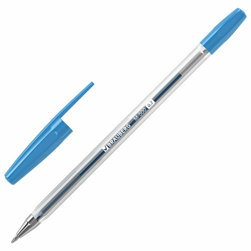 Ручки шариковые BRAUBERG "M-500", 10 цветов, ассорти, линия письма 0,35 мм фото 10