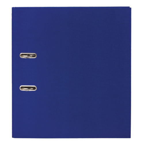 Папка-регистратор ОФИСМАГ, с арочным механизмом, покрытие из ПВХ, 75 мм, синяя фото 9