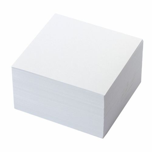 Блок для записей BRAUBERG, проклеенный, куб 9х9х5 см, белизна 95-98%, белый фото 3