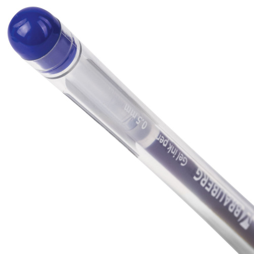 Ручка гелевая с грипом BRAUBERG "Geller", игольчатый узел 0,5 мм, линия письма 0,35 мм, черная фото 9