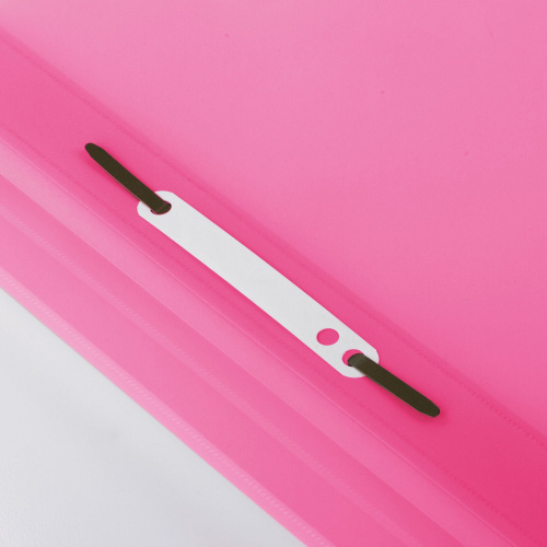 Скоросшиватель пластиковый BRAUBERG, А4, 130/180 мкм, розовый фото 10