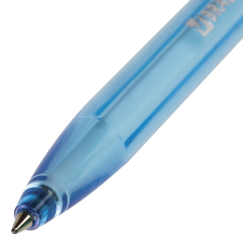 Ручка шариковая масляная BRAUBERG "Olive Pen Tone", корпус тонированный, линия 0,35 мм, синяя фото 9