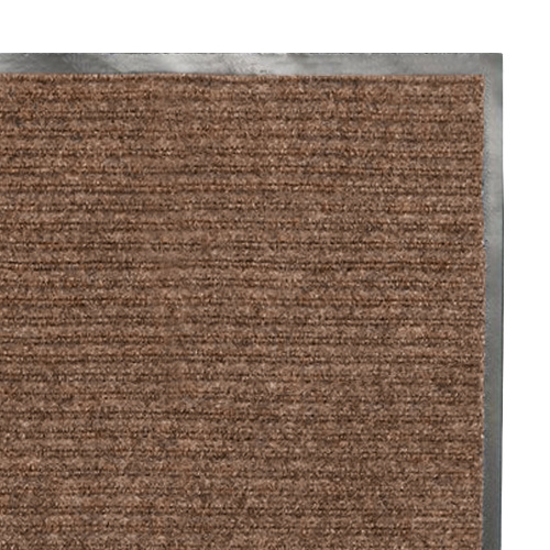 Коврик входной ворсовый влаго-грязезащитный LAIMA, 120х150 см, ребристый, толщина 7 мм, коричневый фото 5