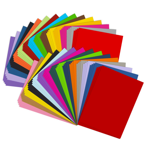 Набор цветного картона и бумаги А4 ТОНИРОВАННЫХ В МАССЕ, 60+60 л., 15 цв., BRAUBERG, "Творчество", 115088 фото 7