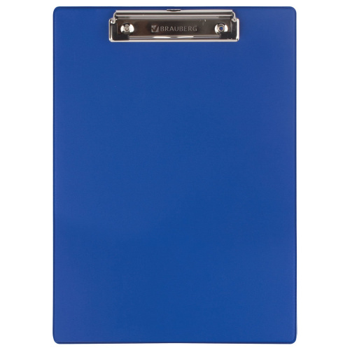Доска-планшет BRAUBERG "NUMBER ONE", А4, картон/ПВХ, с прижимом, синяя фото 5