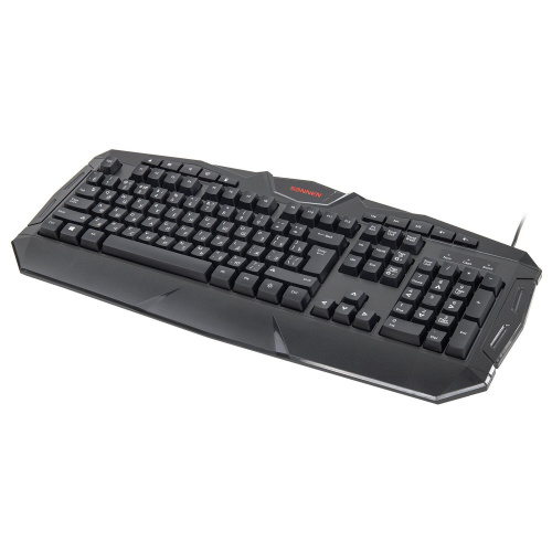 Клавиатура проводная игровая SONNEN Q9M, USB, 104 клавиши + 10 мультимедийных, RGB, черная фото 2