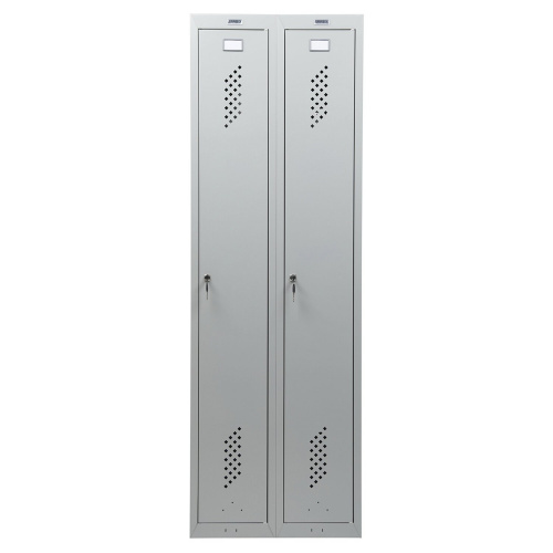 Шкаф металлический для одежды BRABIX "LK 21-80", 2 секции, 1830х800х500 мм, 37 кг, усиленный фото 7