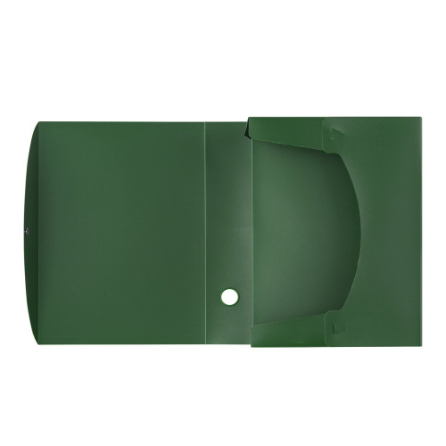 Короб архивный STAFF, 330х245 мм, 70 мм, пластик, разборный, до 750 листов, зеленый фото 3