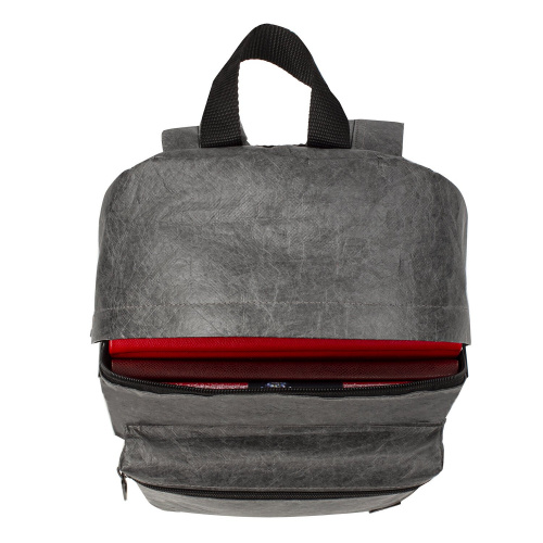 Рюкзак BRAUBERG TYVEK, 34х26х11 см, крафтовый с водонепроницаемым покрытием, графитовый фото 5