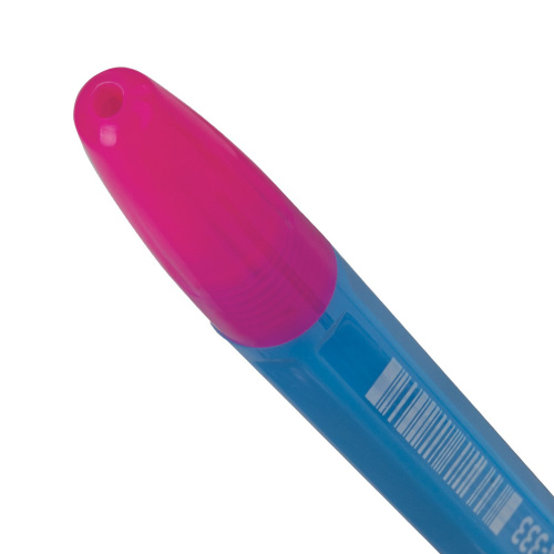 Ручка шариковая BRAUBERG "X-333 MIX", корпус ассорти, линия 0,35 мм, синяя фото 8