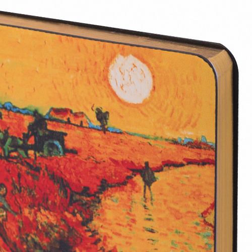 Ежедневник недатированный B6 (127х186 мм), BRAUBERG VISTA, под кожу, гибкий, 136 л., "Van Gogh" фото 7