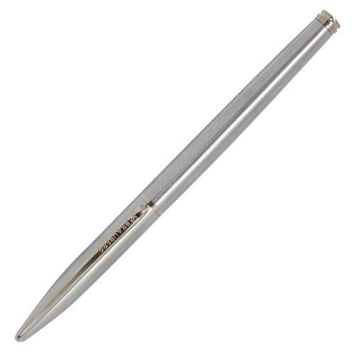 Ручка подарочная перьевая BRAUBERG "Ballet", корпус серебистый, линия письма 0,25 мм, синяя фото 10