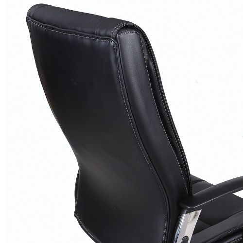 Кресло офисное BRABIX "Forward EX-570", хром, экокожа, черное фото 6