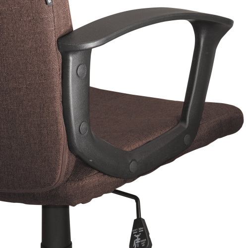 Кресло офисное BRABIX "Focus EX-518", ткань, коричневое фото 4