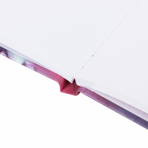 Скетчбук BRAUBERG ART DEBUT "Фламинго", белая бумага, 145х203 мм, 80 л., резинка, твердый фото 4