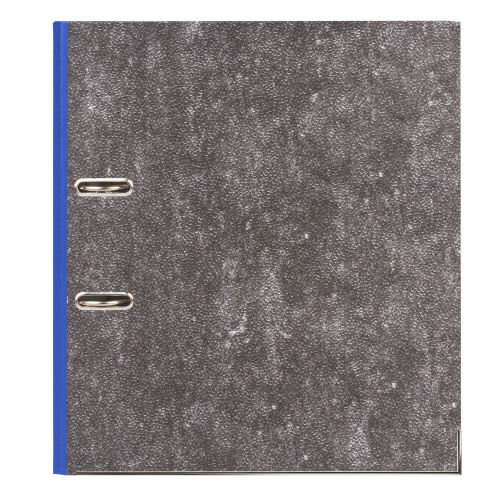 Папка-регистратор BRAUBERG, фактура стандарт, с мраморным покрытием, 50 мм, синий корешок фото 10