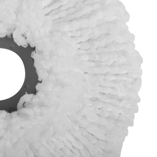 Насадка круглая для швабры LAIMA, из набора для уборки, крепление кольцо, микрофибра фото 5