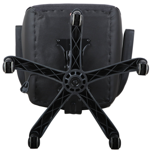Кресло компьютерное BRABIX "Nitro GM-001", ткань, экокожа, черное фото 6