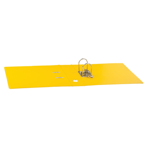 Папка-регистратор BRAUBERG, с двухсторонним покрытием из ПВХ, 70 мм, желтая фото 6