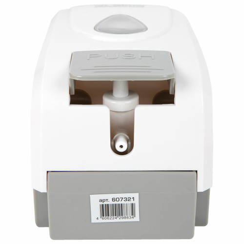 Дозатор для жидкого мыла LAIMA PROFESSIONAL ECONOMY 1 л, ABS-пластик, белый фото 10