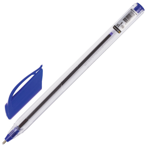 Ручка шариковая масляная BRAUBERG "Extra Glide", трехгранная, линия письма 0,5 мм, синяя фото 5