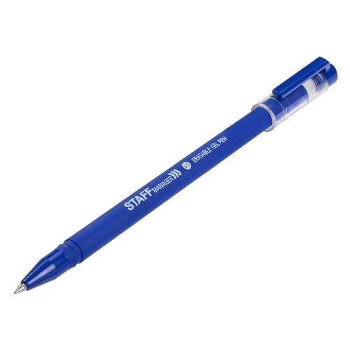 Ручка стираемая гелевая STAFF ERASE, + 5 сменных стержней, линия письма 0,35 мм, синяя фото 6