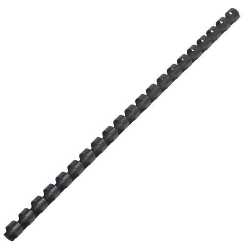 Пружины пластиковые для переплета BRAUBERG, 100 шт., 10 мм, черные фото 3