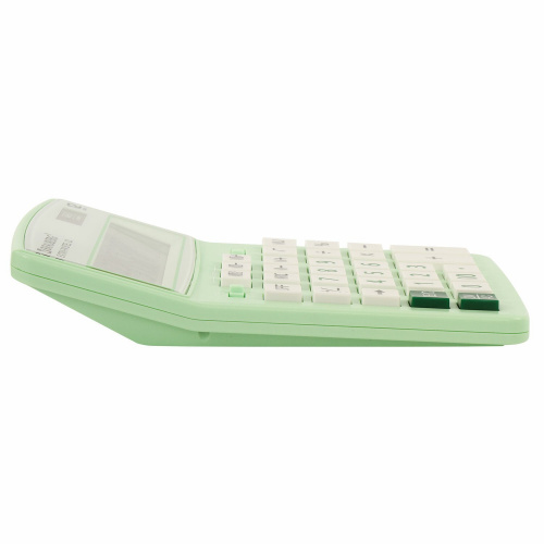 Калькулятор настольный BRAUBERG, 206x155 мм, 12 разрядов, двойное питание, мятный фото 10