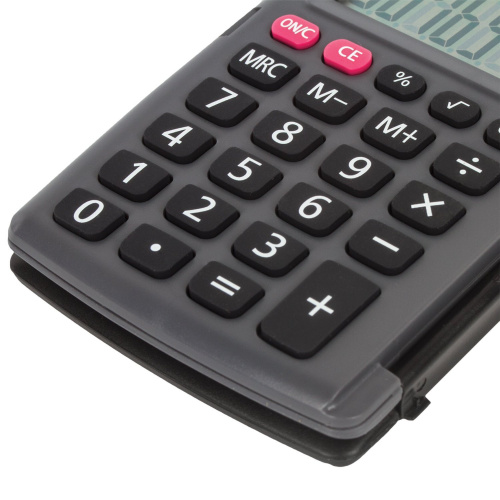 Калькулятор карманный STAFF, 104х63 мм, 8 разрядов, двойное питание фото 9