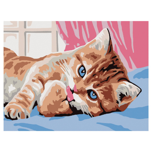 Картина по номерам ЮНЛАНДИЯ "Котёнок", 15х20 см, на холсте, акрил, кисти фото 3