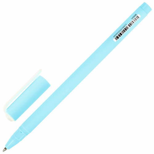 Ручка шариковая BRAUBERG SOFT TOUCH STICK "PASTEL", корпус ассорти, узел 0,7 мм, синяя фото 7