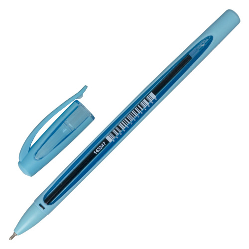 Ручка шариковая масляная BRAUBERG "BOMB GT Pastel", корпус ассорти, линия письма 0,35 мм, синяя фото 6