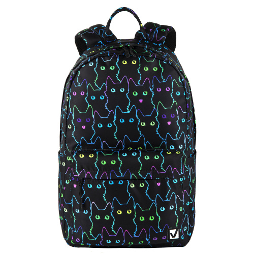 Рюкзак BRAUBERG DREAM "Neon cats", 42х26х14 см, с карманом для ноутбука, эргономичный фото 6