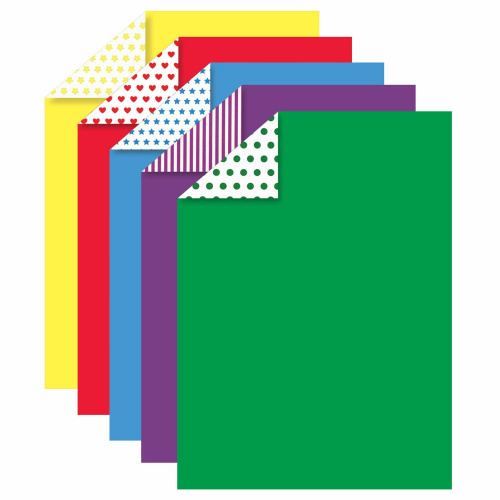 Картон цветной ЮНЛАНДИЯ "Ассорти", А4, 2-сторон мелованный, 5 л., 5 цв., 200х290 мм фото 2