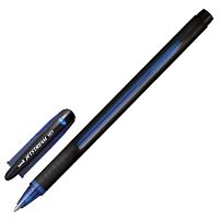 Ручка шариковая масляная с грипом UNI "JetStream", корпус синий, линия письма 0,35 мм, синяя