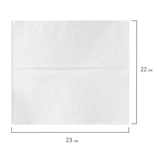 Полотенца бумажные LAIMA, 250 шт., 1-слойные, белые, 20 пачек, 23х22, V-сложение фото 8