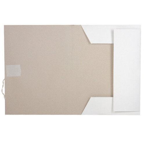 Папка для бумаг ОФИСМАГ, с завязками, картонная, плотность 280 г/м2, до 200 л. фото 2