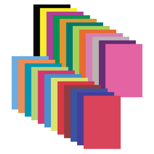 Цветная бумага ЮНЛАНДИЯ "Львенок", А4, глянцевая, 24 л., 24 цв., на скобе, 200х280 мм фото 2