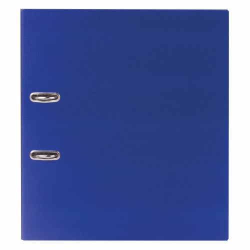 Папка-регистратор STAFF "Manager" с покрытием из ПВХ, 50 мм, без уголка, синяя фото 4