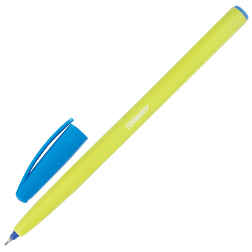 Ручка шариковая масляная ПИФАГОР, безопасный корпус ассорти, линия письма 0,3 мм, синяя фото 7