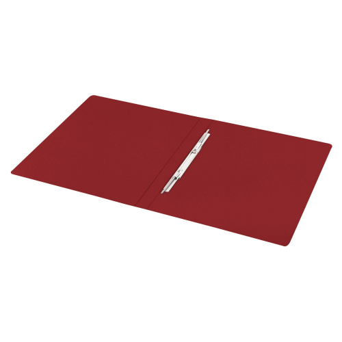 Папка с металлическим скоросшивателем BRAUBERG, стандарт, до 100 листов, 0,6 мм, красная фото 2