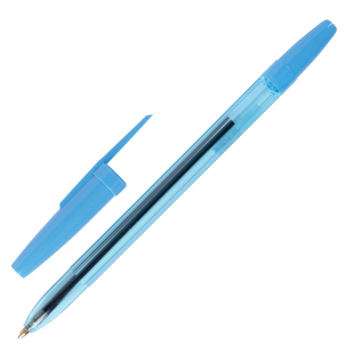 Ручка шариковая масляная STAFF "Office", корпус тонированный, линия письма 0,7 мм, синяя
