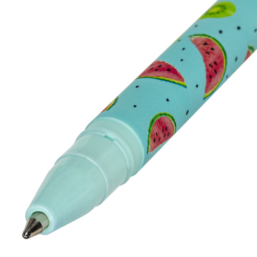 Ручка шариковая BRAUBERG SOFT TOUCH STICK "JUICY FRUIT", мягкое покрытие, узел 0,7 мм, синяя фото 6