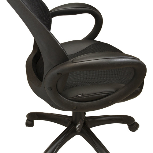 Кресло офисное BRABIX PREMIUM "Genesis EX-517", пластик черный, ткань/экокожа/сетка черная фото 5