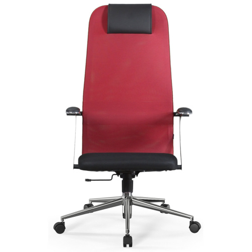 Кресло офисное BRABIX PREMIUM "Ultimate EX-801" хром, плотная двойная сетка Х2, черное/красное, 532921 фото 5