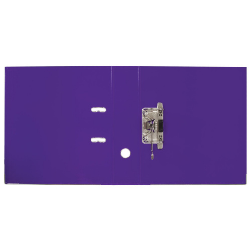 Папка-регистратор BRAUBERG "EXTRA", 75 мм, фиолетовая, двустороннее покрытие пластик, метал уголок фото 6